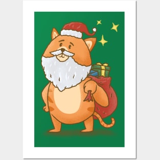 Catnta Claus Posters and Art